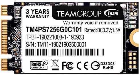 

SSD диск Team MS30 256GB [TM4PS7256G0C101], MS30 256GB
