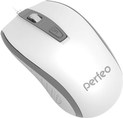 

Мышь Perfeo PF-383-OP-W/GR белый/серый, PF-383-OP-W/GR