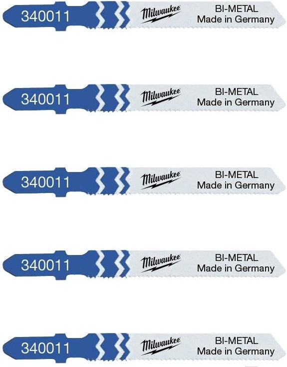 

Набор оснастки Milwaukee T118AF 4932340011, Пилка для лобзика Milwaukee T 118 AF 55x1.2 биметаллическое по металлу 4932340011