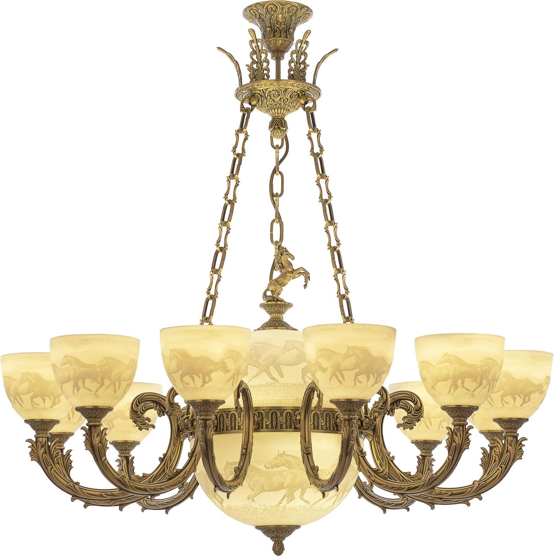 

Подвесная люстра Bohemia Ivele Crystal 71009P/12/250 FP P1 U Horse Y4 FH1M