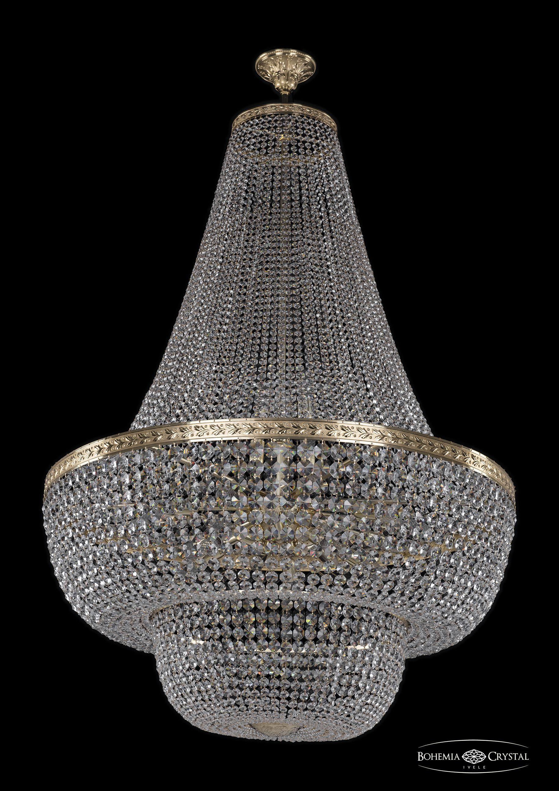 

Люстра на штанге Bohemia Ivele Crystal 19101/H2/100IV G