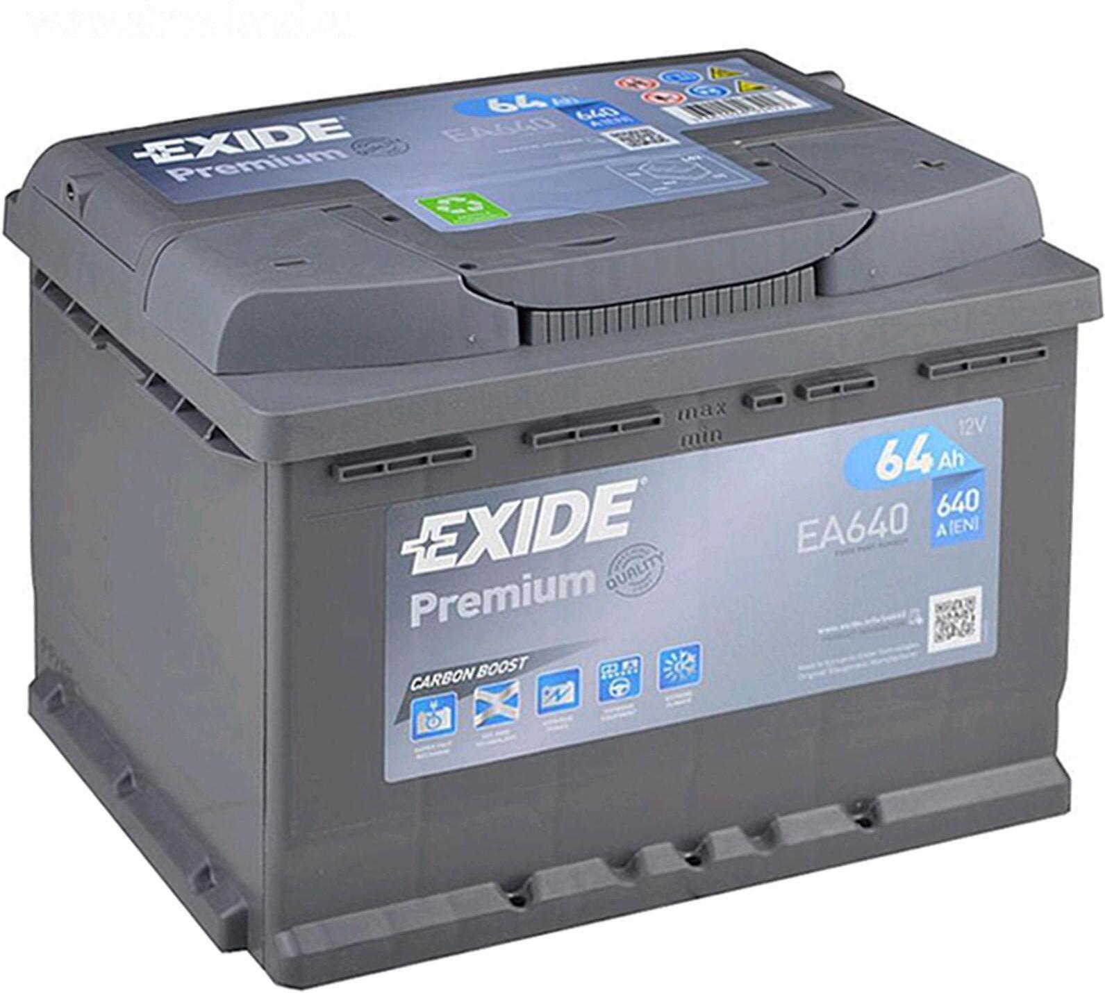 

Автомобильный аккумулятор Exide Premium EA640 (64 А/ч), Аккумулятор Exide Premium EA640 64 А/ч