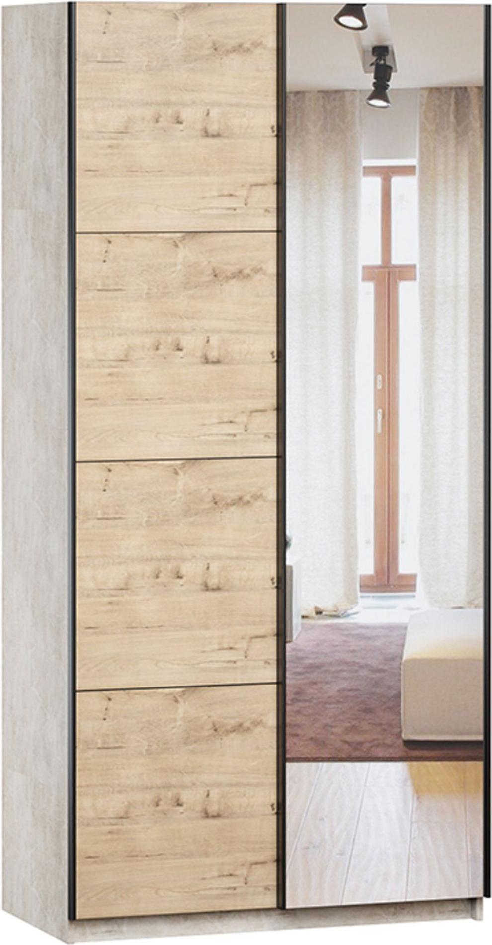 

Шкаф-купе Woodcraft Инмарк-2-100-210 камень светлый/дуб ирландский, Инмарк-2-100-210