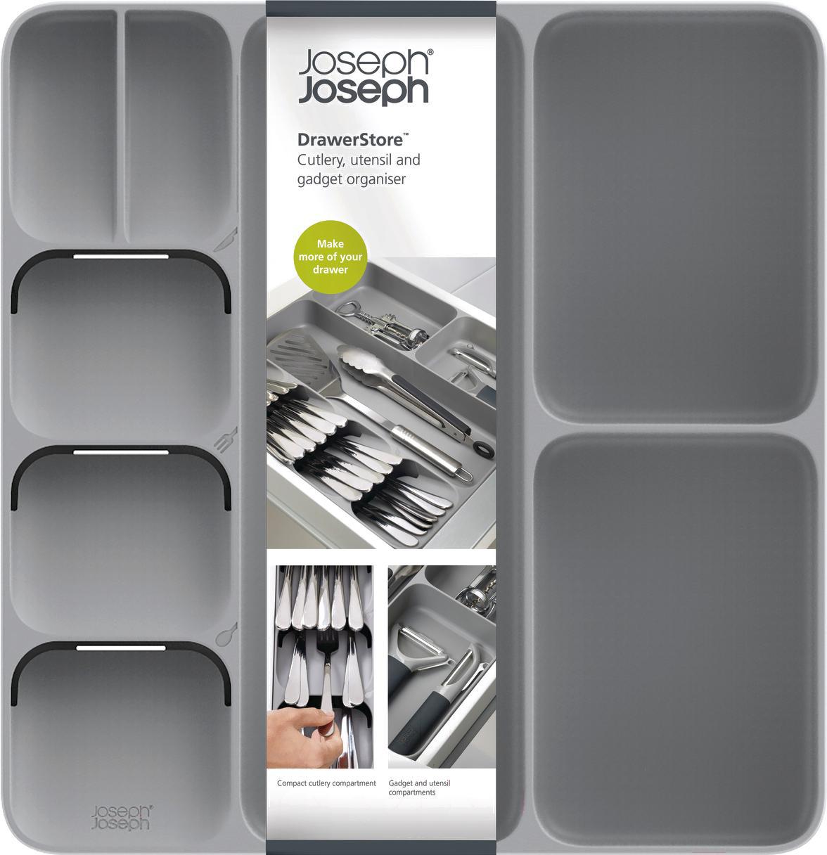 

Органайзер для столовых приборов Joseph Joseph DrawerStore 85127 серый, DrawerStore 85127