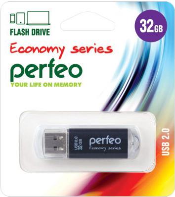 

Usb flash Perfeo 32GB E01 economy series Black [PF-E01B032ES], 32GB E01 economy series