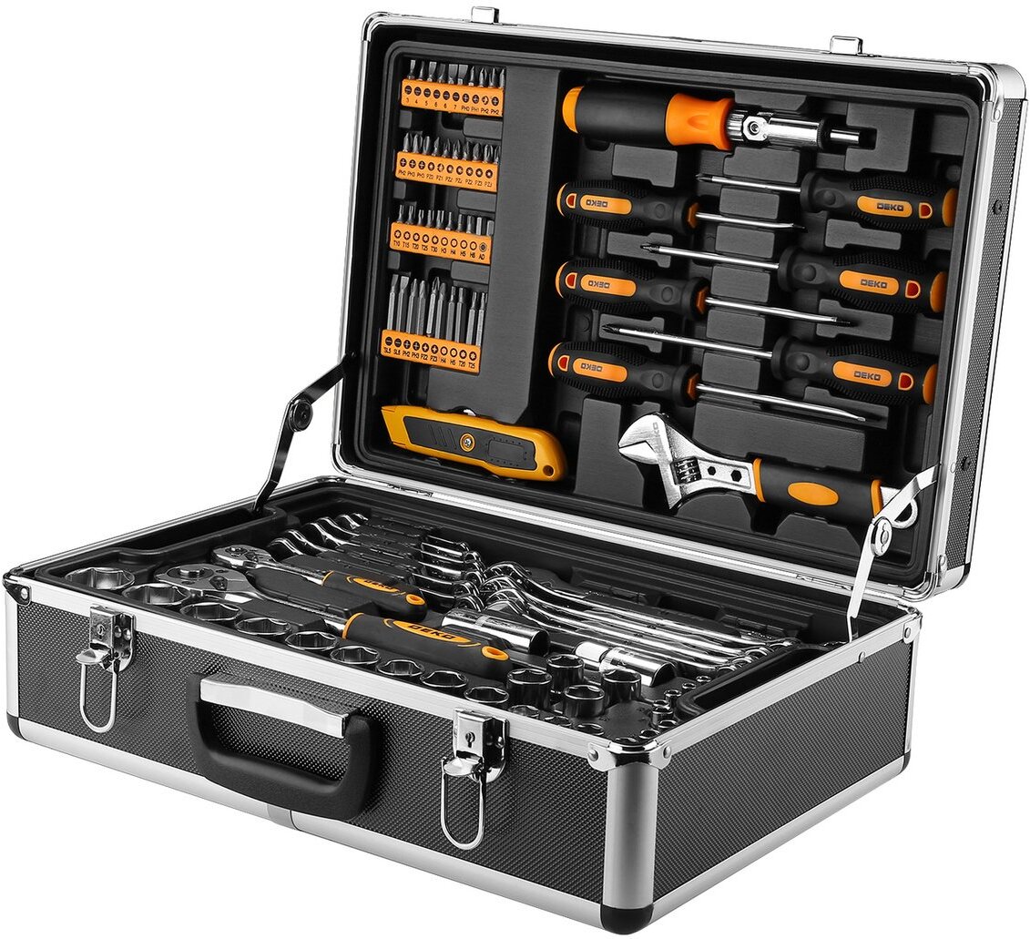 

Набор автоинструмента Deko DKMT95 Premium SET 95 [065-0738], Универсальный набор инструментов Deko DKMT95 (95 предметов)