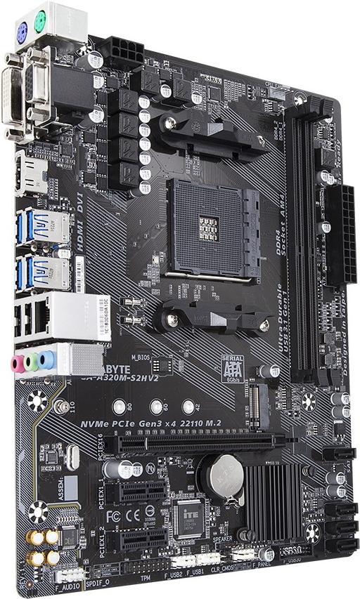 

Материнская плата Gigabyte GA-A320M-S2H 2.0, GA-A320M-S2H 2.0