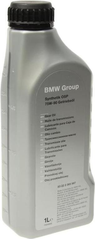 

Трансмиссионное масло BMW Synthetik OSP 75W90 1л [83222365987], Synthetik OSP 75W90 1л