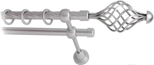 

Карниз Lm Decor Вираж 098 2р витой 1.6м сатин, Вираж 098 2р витой 16мм 1.6м