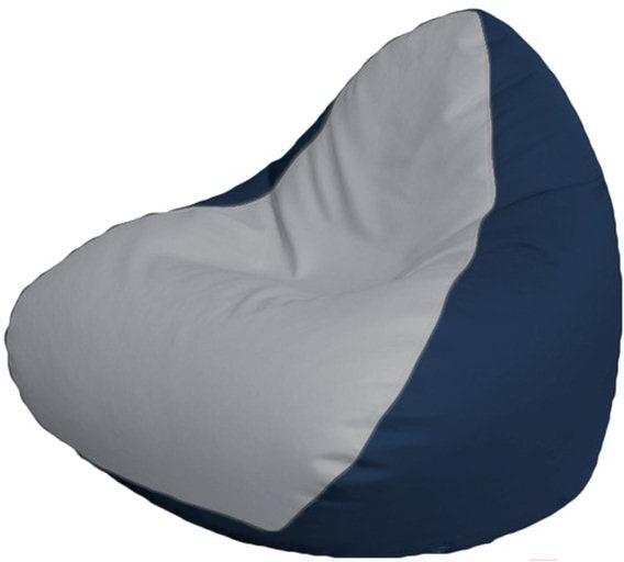 

Кресло-мешок Flagman Relax P2.3-58 белый/синий, Бескаркасное кресло Flagman Relax P2.3-58 белый/синий