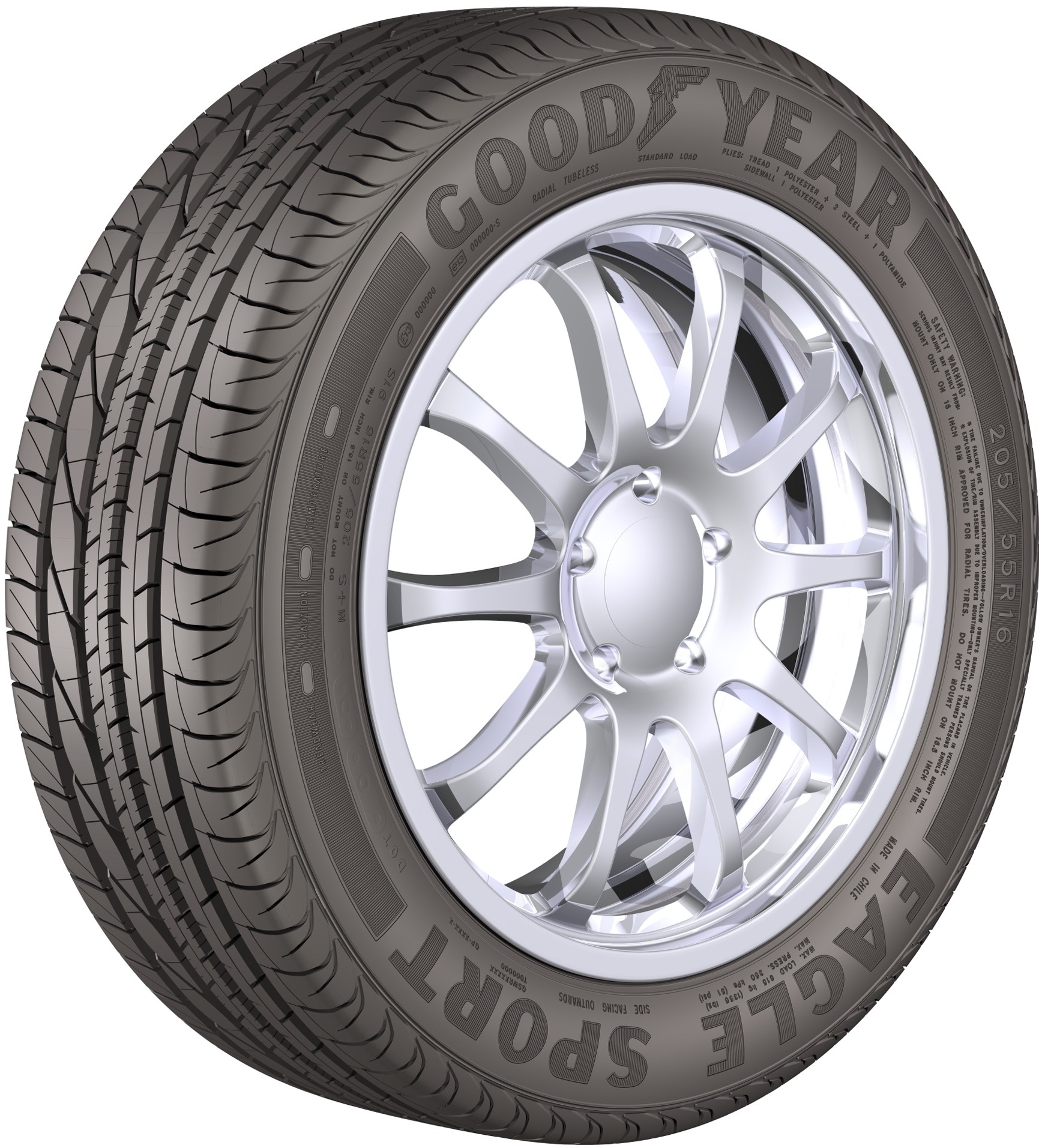 

Автомобильные шины Goodyear Eagle Sport 205/55R16 91V, Eagle Sport 205/55R16 91V