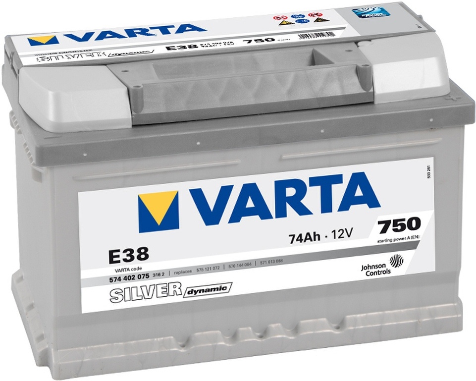 

Автомобильный аккумулятор Varta Silver Dynamic E38 574 402 075 (74 А/ч), Аккумулятор Varta Silver Dynamic E38 74 А/ч 574402075