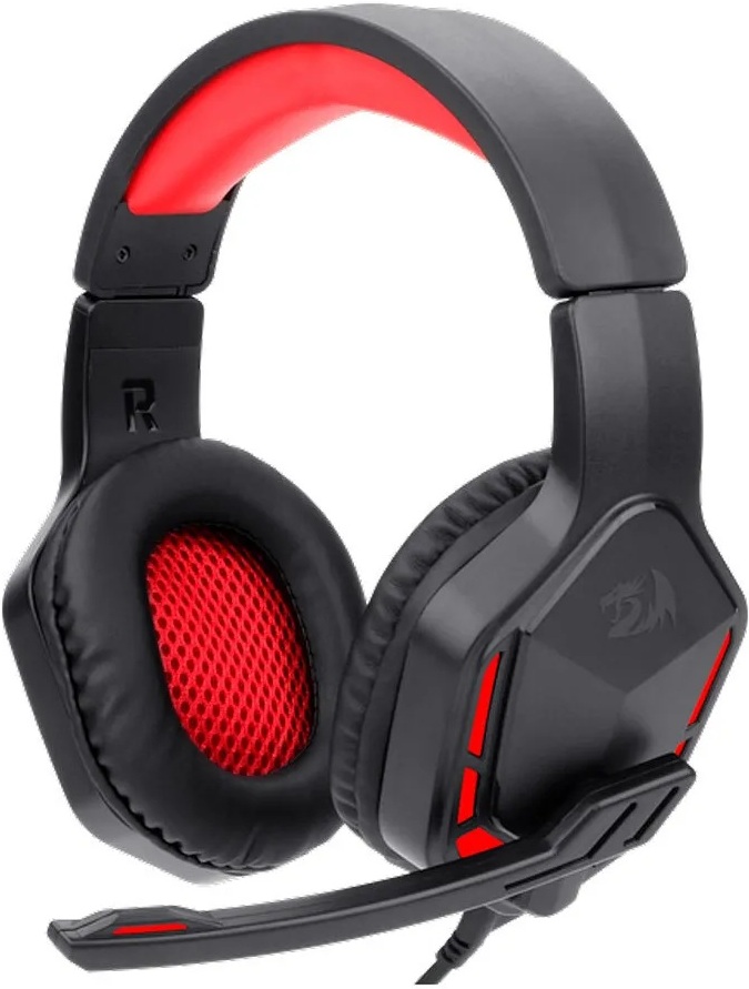 

Наушники Redragon Themis + кабель 2 м красный/черный