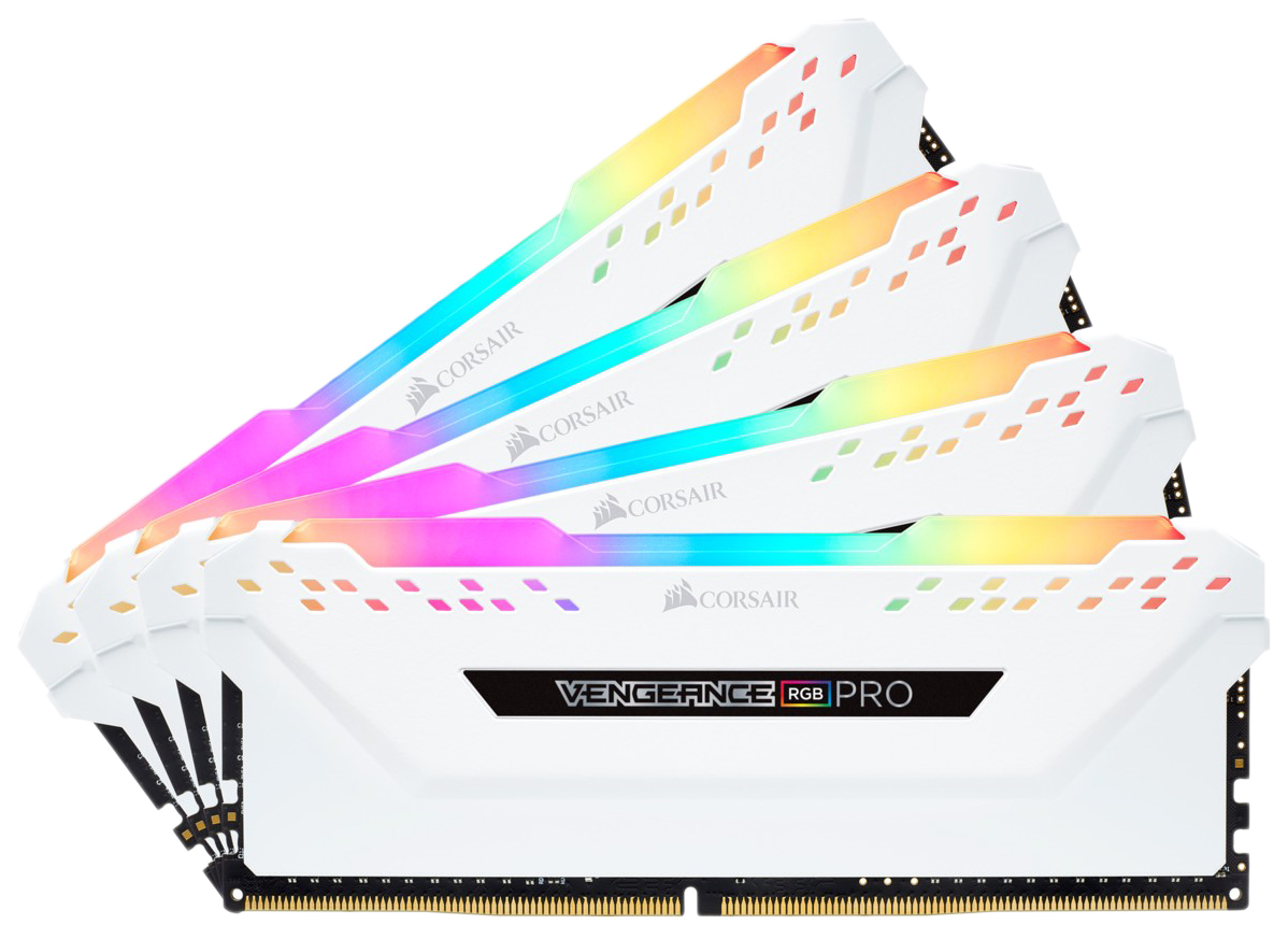 

Оперативная память Corsair DDR4 4x16Gb 3200MHz PC4-25600 CL16 DIMM [CMW64GX4M4C3200C16W], DDR4 4x16Gb 3200MHz PC4-25600 CL16 DIMM