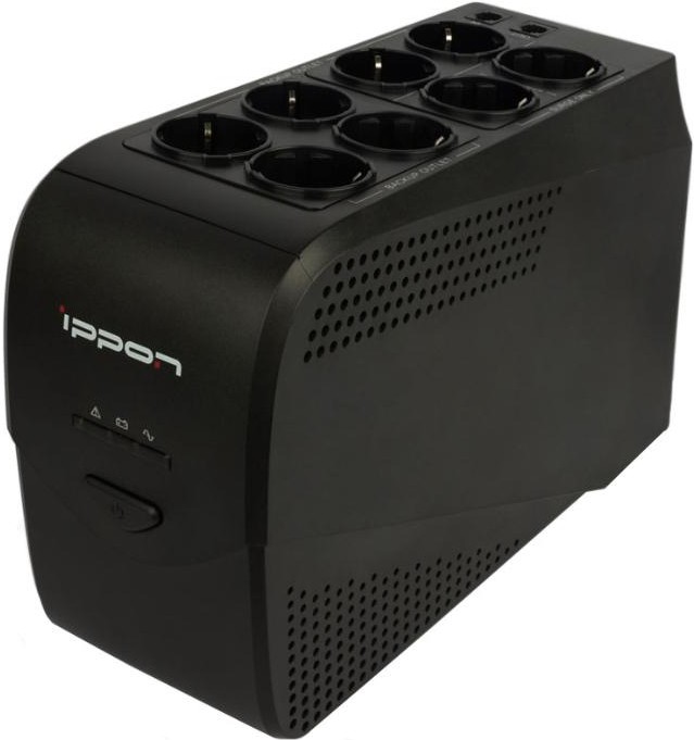 

ИБП Ippon Back Comfo Pro New 600 360Вт 600ВА [Черный 632582], Источник бесперебойного питания IPPON Power Pro II 600 360Вт 600ВА 1030300 черный