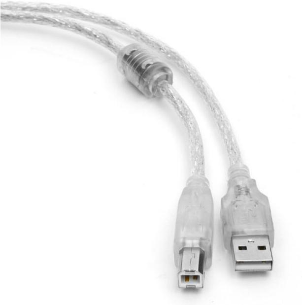 

Кабель для компьютера Cablexpert CCF-USB2-AMBM-TR-2M, Кабель USB 2.0 Pro Cablexpert CCF-USB2-AMBM-TR-2M, AM/BM, 2м, экран, феррит.кольцо, прозрачный, пакет