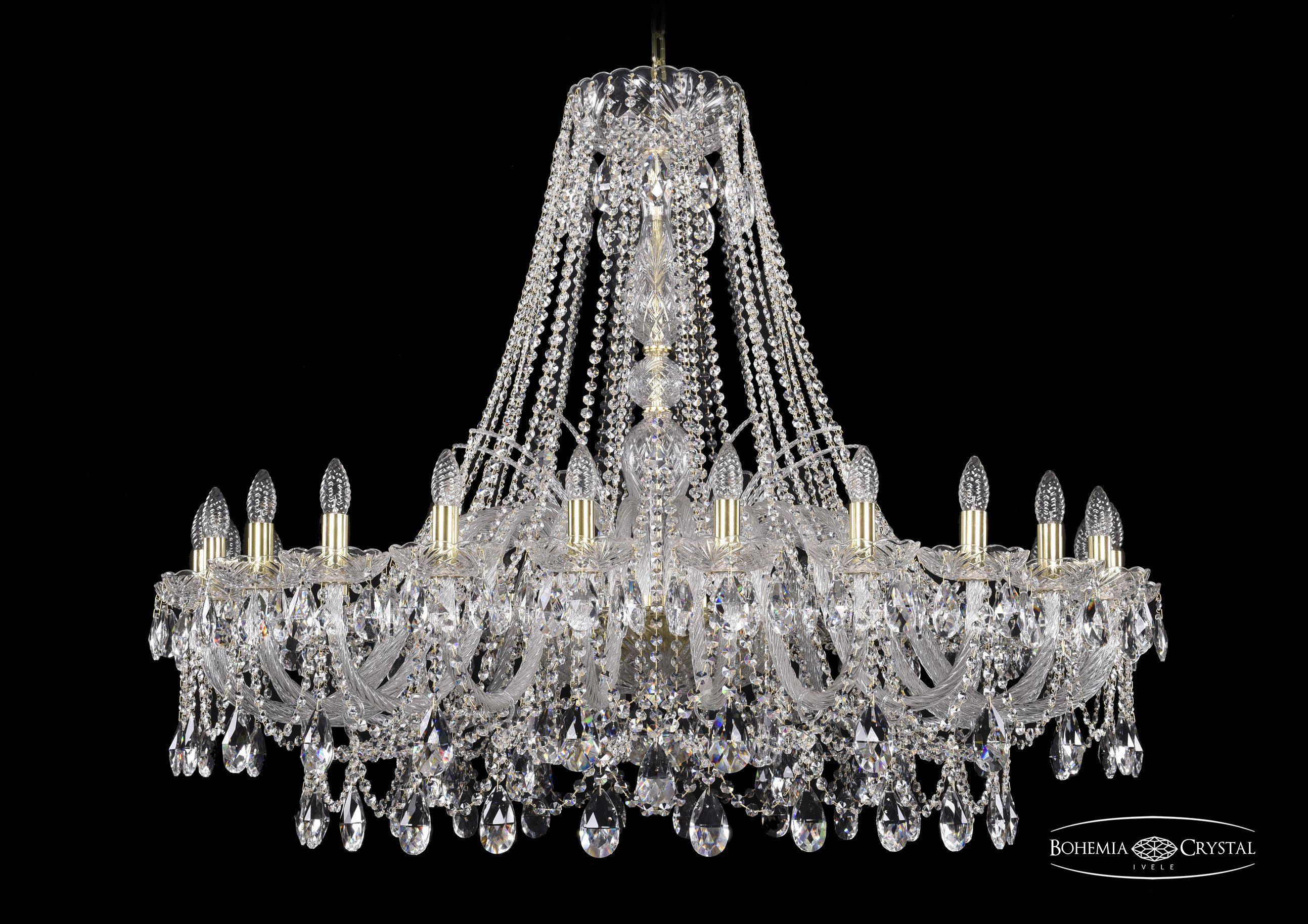 

Подвесная люстра Bohemia Ivele Crystal 1411/24/460/G