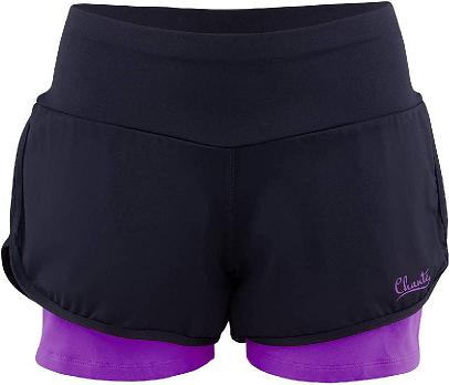 

Шорты спортивные Chanté CH36-FPB-4723-39 Betta двойные 30 Black/Purple