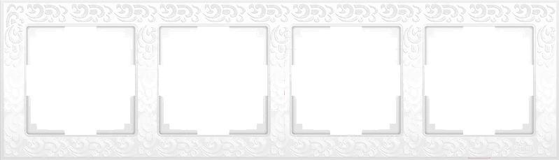

Рамка для выключателя и розетки Werkel Flock 4 поста WL05-Frame-04-white белый [a028965], Рамка Werkel Flock 4 поста WL05-Frame-04-white a028965 белый