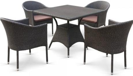 

Комплект садовой мебели Afina garden T190B/Y350A-W53 4Pcs Brown, T190B/Y350A-W53 4Pcs
