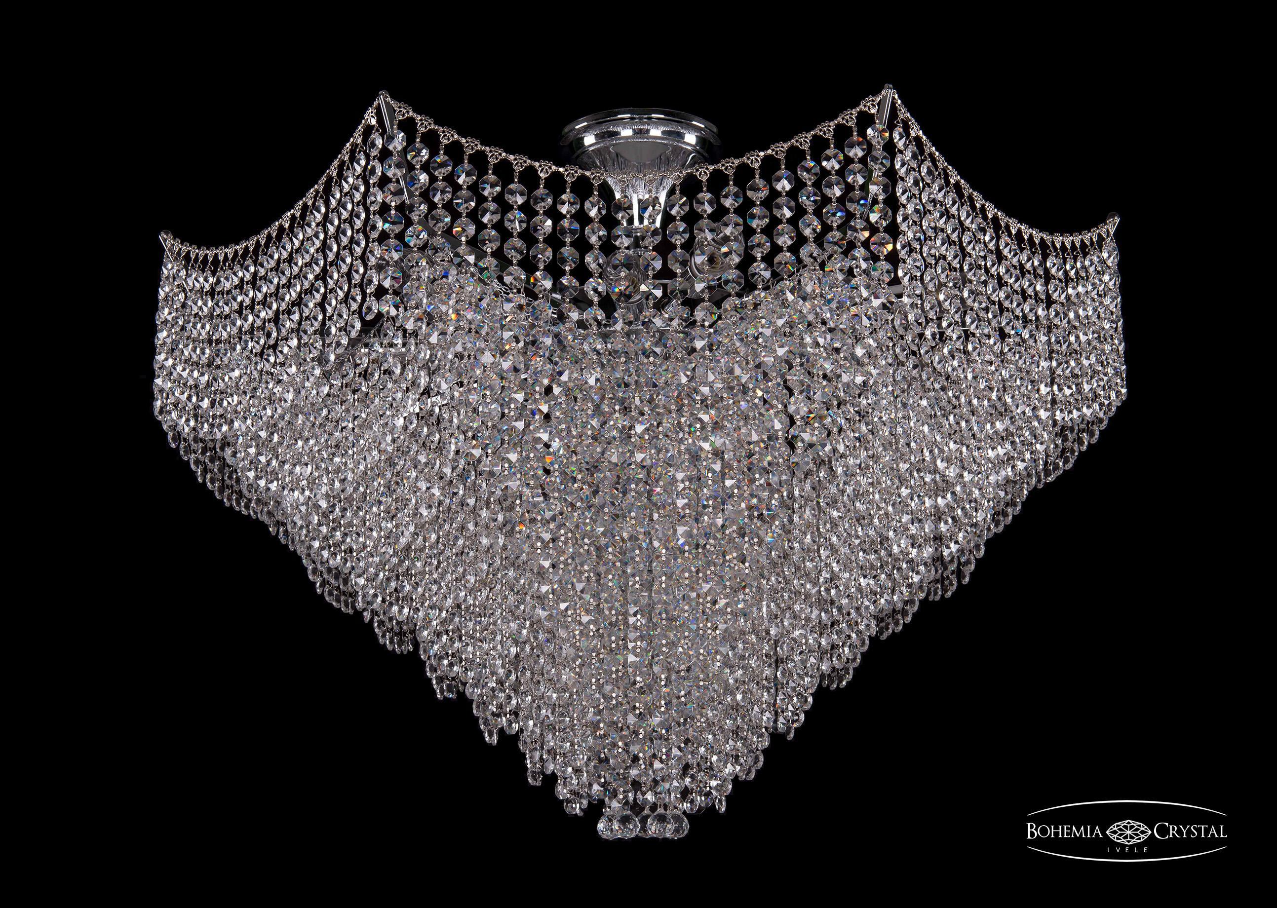 

Люстра на штанге Bohemia Ivele Crystal 77071/77 Ni