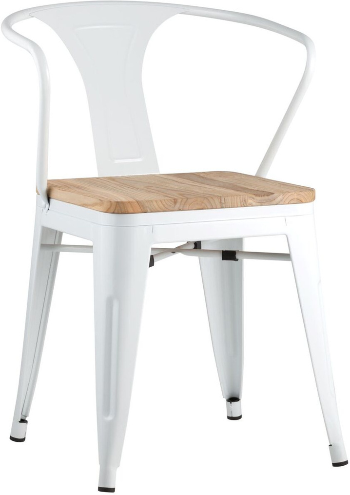 

Стул Stool Group Tolix arm wood с подлокотниками белый [YD-H440AR-W LG-02], Стул Stool Group Tolix arm wood с подлокотниками YD-H440AR-W LG-02 белый