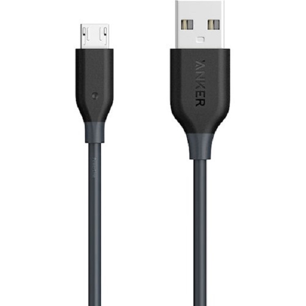 

Кабель USB2.0 Anker Powerline Micro USB 3 м Black [A8134H12], Powerline Micro USB 3 м