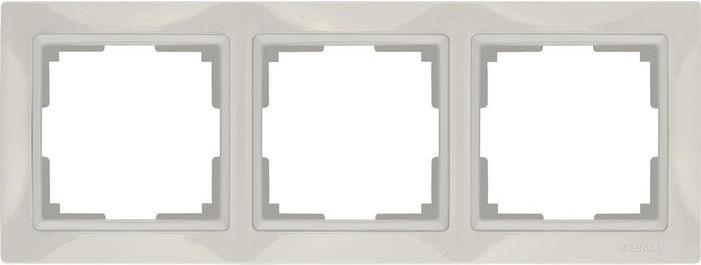 

Розетка и выключатель Werkel WL03-Frame-03 слоновая кость, basic, WL03-Frame-03