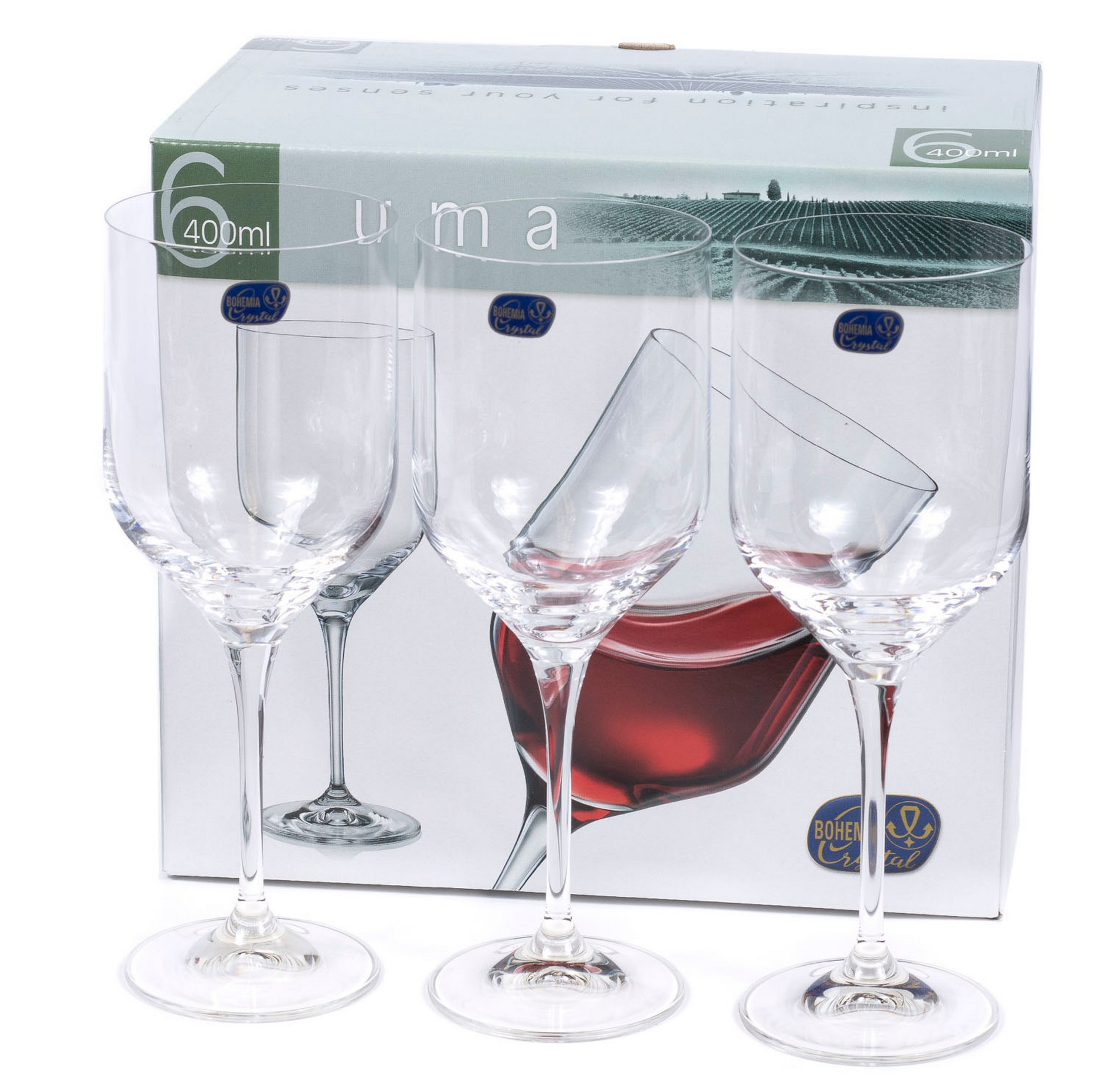

Набор бокалов для вина Bohemia Uma 40860/400, Uma 40860/400