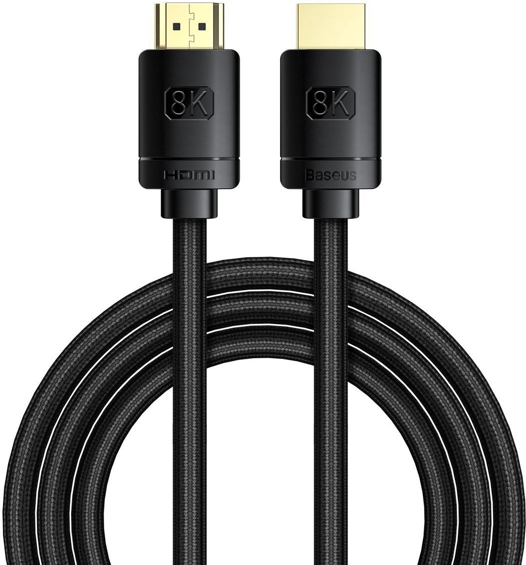 

Кабель Baseus CAKGQ-L01 High Definition Series Adapter Cable 8K HDMI 2.1 to 8K HDMI 8K 2.1 3m Black (Baseus High Definition Series HDMI 8K to HDMI 8K Adapter Cable 3m Black (CAKGQ-L01))