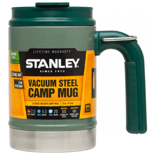 

Термокружка Stanley The Big Grip Camp Mug 0.47 л зеленый [10-01693-025], The Big Grip Camp Mug 0.47 л
