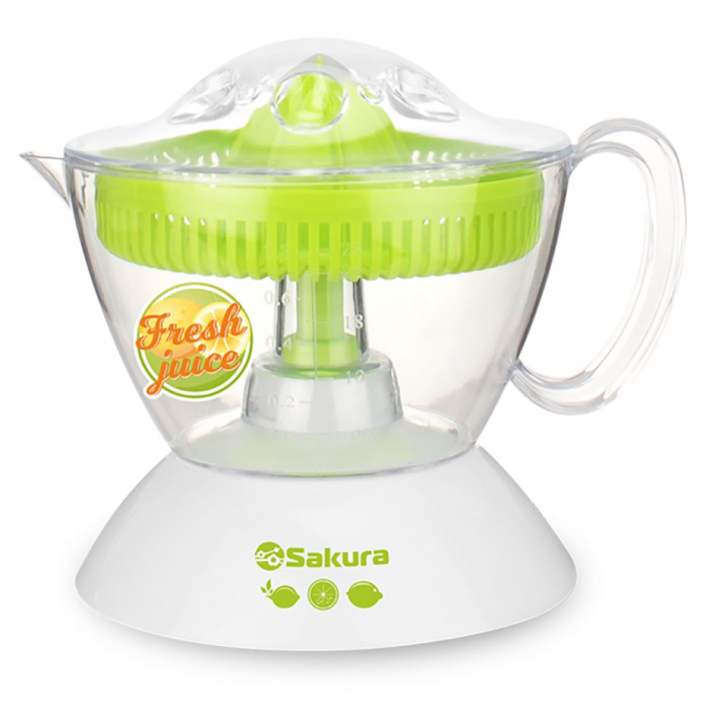 

Соковыжималка Sakura SA-6509GR White/Green, SA-6509GR