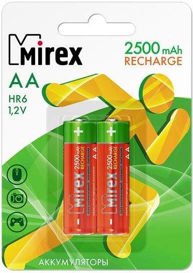 

Аккумуляторная батарейка Mirex HR6-25-E2