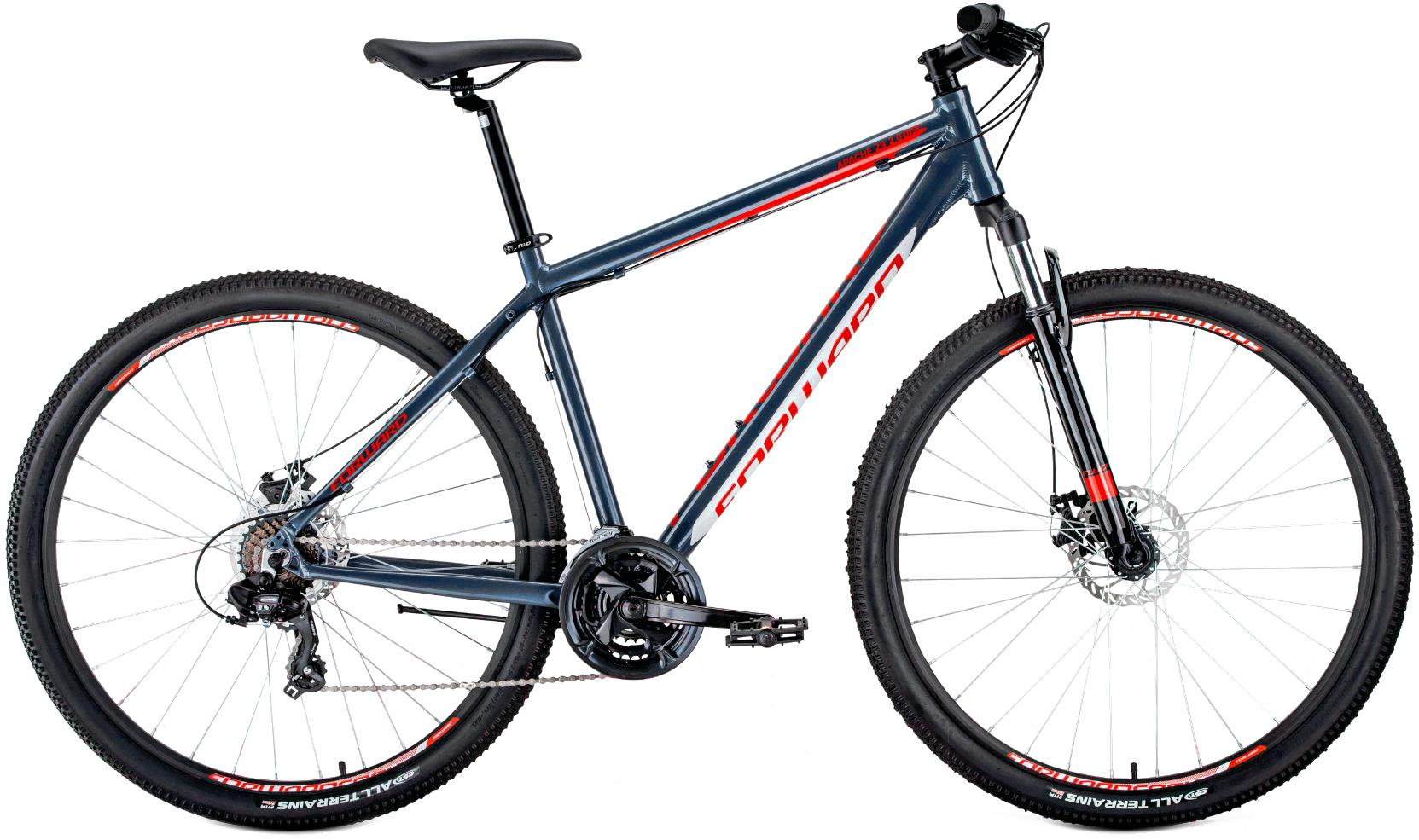 

Велосипед Forward Apache 29'' 2.0 Disc рама 19 дюймов 2020 серый/красный [RBKW0M69Q022], Apache 29 2.0 Disc 2020 19'