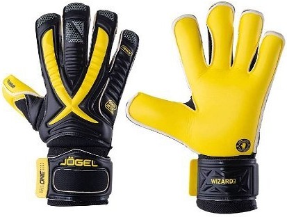

Перчатки вратарские Jogel ONE Wizard SL3 Roll-hybrid р-р 8 Yellow/Black