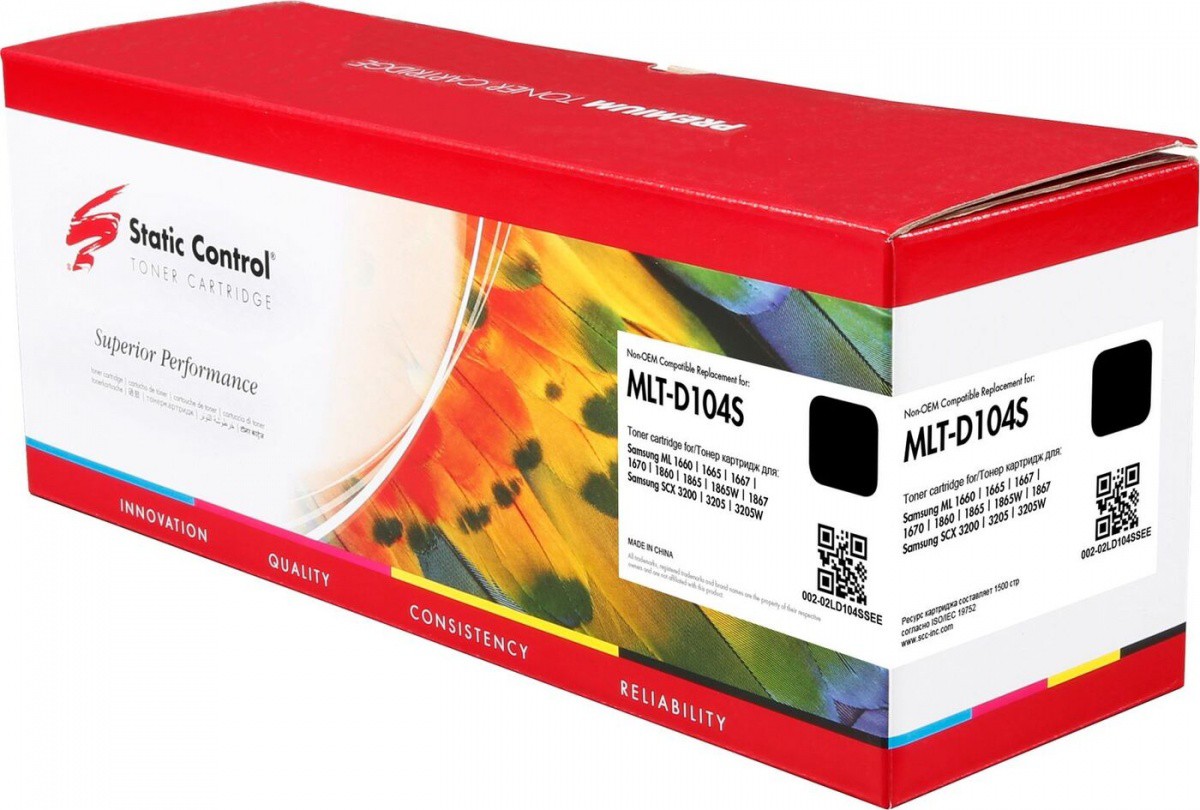 

Картридж для принтера и МФУ Static Control MLT-D104S, Картридж Static Control MLT-D104S