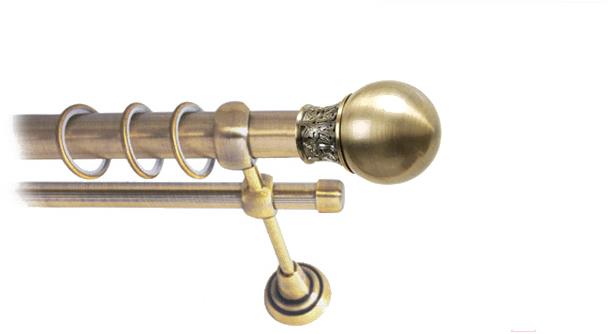 

Карниз Lm Decor Тифани 037 2р гладкий 25/16мм 4м антик, Тиффани 037 2р гладкий 25/16мм 4.0м