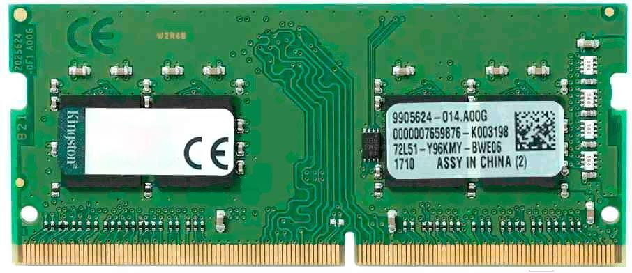 

Оперативная память Kingston ValueRam 4GB DDR4 SODIMM PC4-19200 KVR24S17S6/4