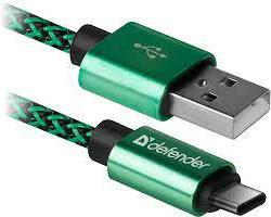 

Кабель для компьютера Defender USB09-03T PRO зеленый, USB09-03T PRO