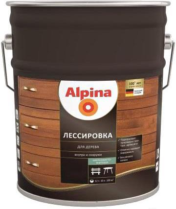 

Защитно-декоративный состав Alpina Лессировка (10 л) махагон, Лессировка (10 л)
