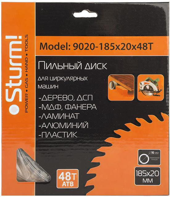 

Диск пильный Sturm 9020-185-20-48T