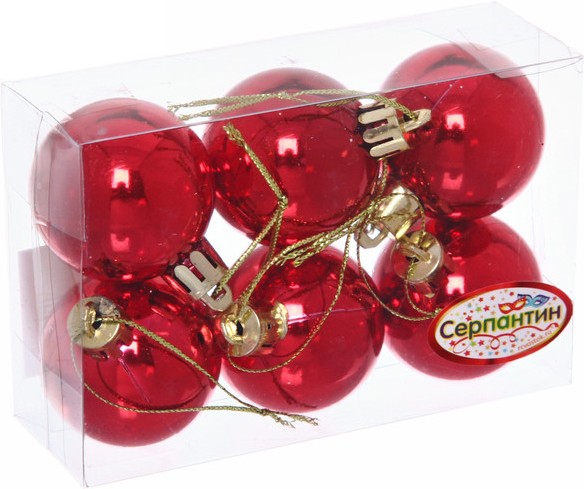 

Елочная игрушка Серпантин Новогодние шары 4 см [183-832], Елочная игрушка Серпантин Новогодние шары 4 см 183-832