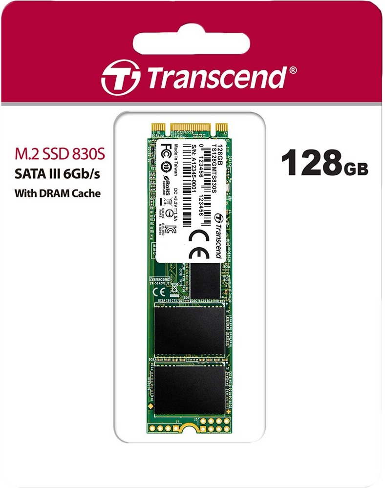 

SSD диск Transcend 128GB M.2 2280 SATA III 3D TLC [TS128GMTS830S], SSD диск Transcend 128GB M.2 2280 SATA III 3D TLC TS128GMTS830S