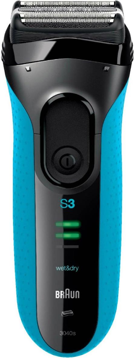 

Электробритва Braun Series 3 3040s WetDry, Электробритва Braun 3040s Series 3 81479580 черный/синий