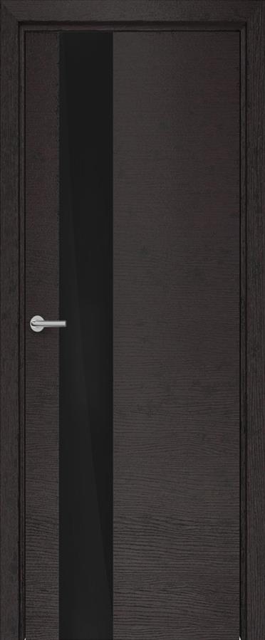 

Межкомнатная дверь Юркас Deform H3 ДО 60x200 дуб французский темный/Lacobel черный, Deform H3 ДО 60x200