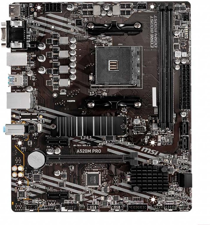 

Материнская плата MSI MB A520M PRO, Материнская плата MSI A520M Pro
