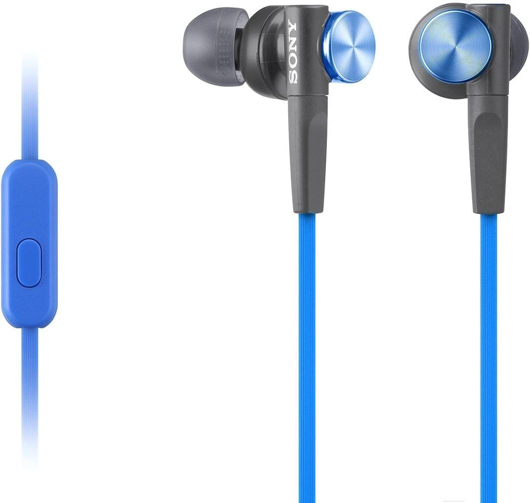 

Наушники с микрофоном Sony MDR-XB50AP (синий), MDR-XB50AP