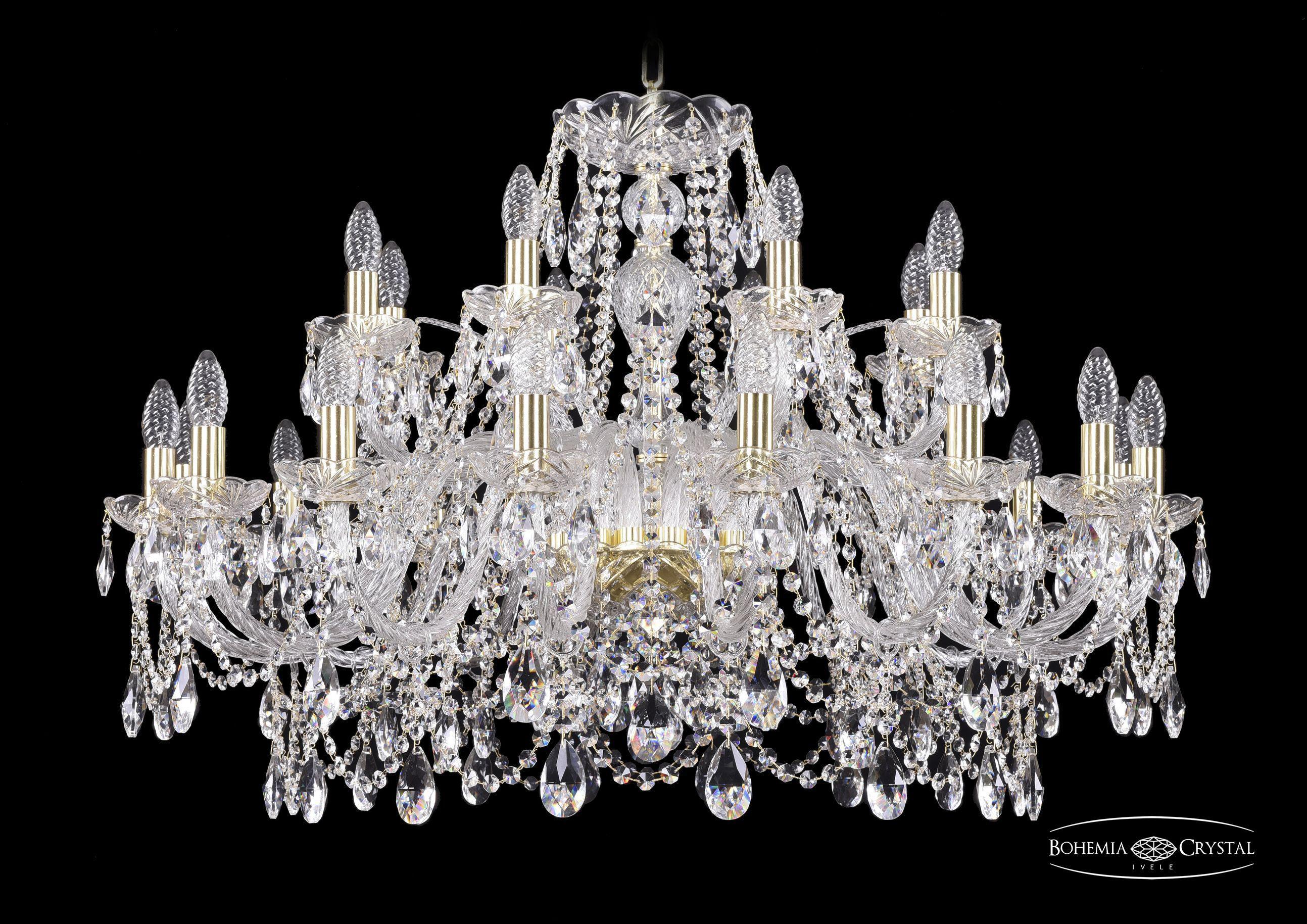 

Подвесная люстра Bohemia Ivele Crystal 1411/16+8/360/G