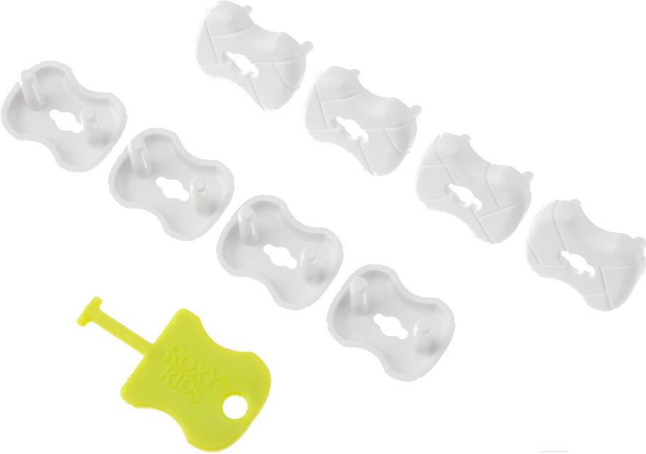 

Заглушка для розетки Roxy-Kids RSG-002G белый (8шт), Заглушка для розетки Roxy-Kids RSG-002G 8шт белый