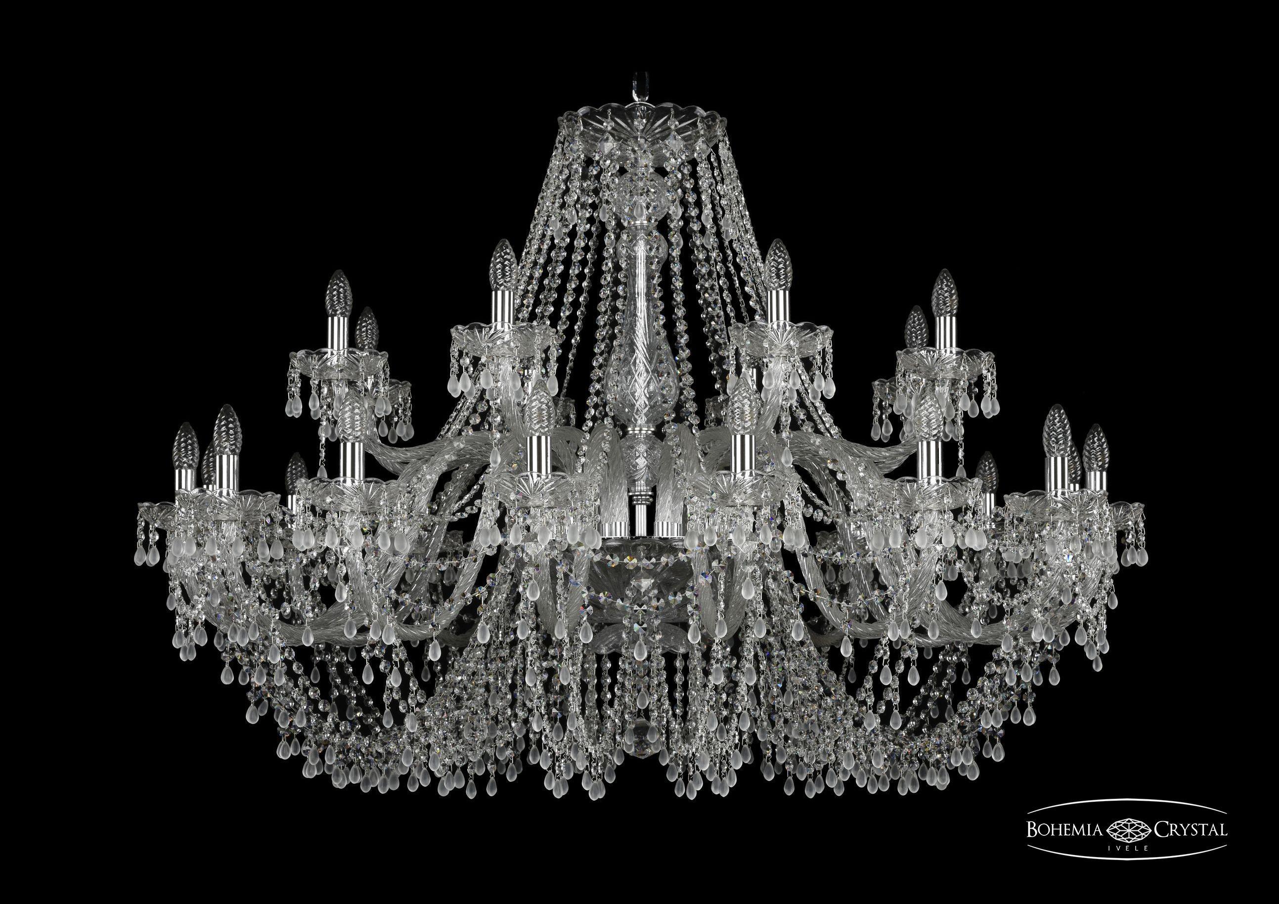 

Подвесная люстра Bohemia Ivele Crystal 1410/16+8/460/Ni/V0300